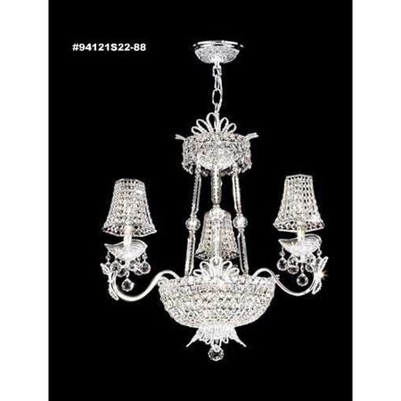 JAMES R MODER Princess Chandelier with 3 Arms 94121G00